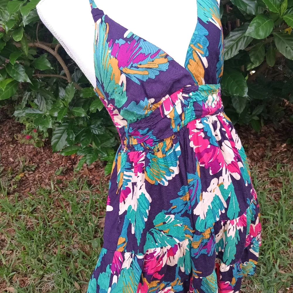 XXI forever 21 floral pretty sundress small - Picture 3 of 7